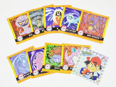 Tarrat Pokémon, 10 kpl, 5x5cm