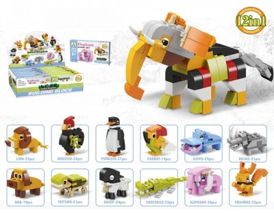 Rakennussarja Eläin Blocks