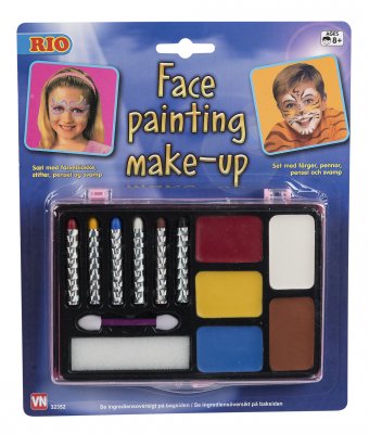 Kasvomeikki 6 meikkikynällä