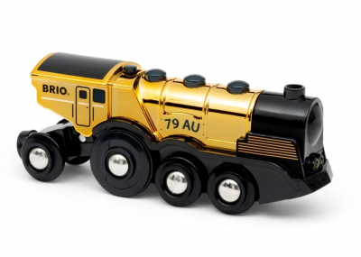 BRIO World mahtava kultainen toimintaveturi