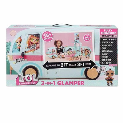 LOL. Yllätys! 2-in-1 glamper Leirintäalue lelusettejä