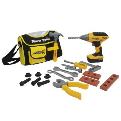Power-X Työkalulaukku Handyman-työkaluilla ja Porakoneella, 21 osaa