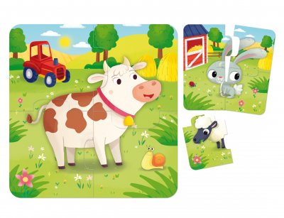 Vauva palapelit, eläinaiheisessa 8 erilaisia arvoituksia, 4 kpl