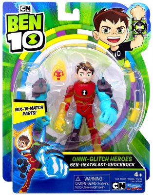 Ben 10 Omni Glitch Heroes Ben Heat Blast shock rock