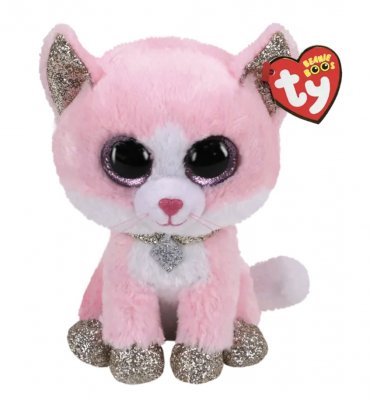 FIONA Vaaleanpunainen Kissa Pehmolelu – Pehmeä ja Kimalteleva Halilelu