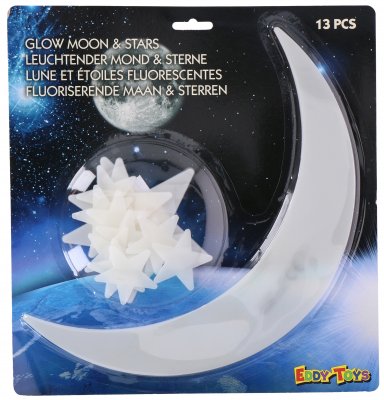 Luminous seinä sisustus kuu ja tähdet