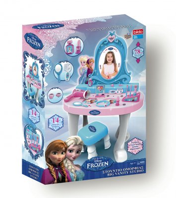 Frost, pukeutumispöytä jakkara ja 14 kpl lisävarusteet