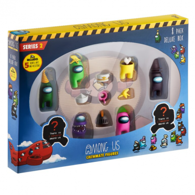 Among Us Crewmate Figures Deluxe Green 8-Pack