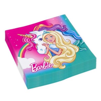 Barbie Dreamtopia-lautasliinat 20 kpl 33x33cm