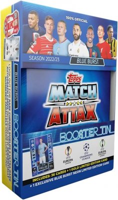Jalkapallokortit Pocket Tin Mini Tin Uefa Champions League Europa League Conference League2022/23 Limited Edition Erling Haaland