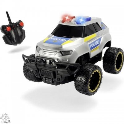 Radio-ohjattava ruotsalainen offroader-poliisiauto