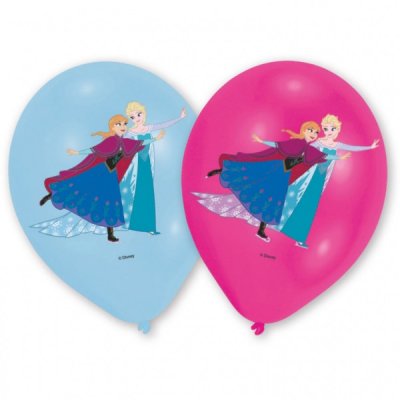Disney Frozen Elsa- ja Anna-ilmapallot, 6 kpl lateksia