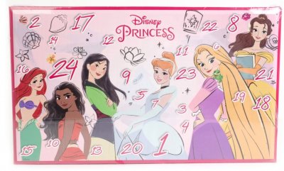 Disneyn prinsessat -joulukalenteri, jossa on 24 yllätystä