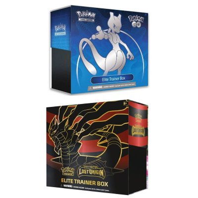 Pokémon Elite Trainer Box Lost origin ja Go kauppakortti
