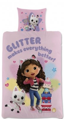 Gabby’s Dollhouse vuodevaatesetti 150x210