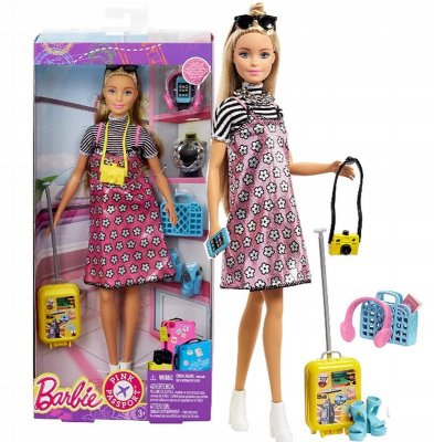Barbie vaaleanpunainen passi nukke lelusettejä