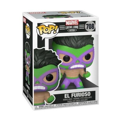 Funko POP! Marvel Lucha Libre Edition keräilyfiguuri El Furioso (Hulken) 10cm