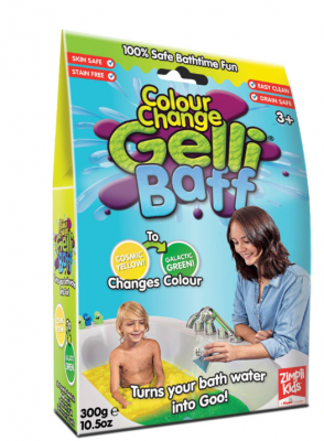Gelli Baff, muuttaa kylpyveden väriä vaihtavaksi limaiseksi gegga keltaiseksi / vihreäksi 300 g