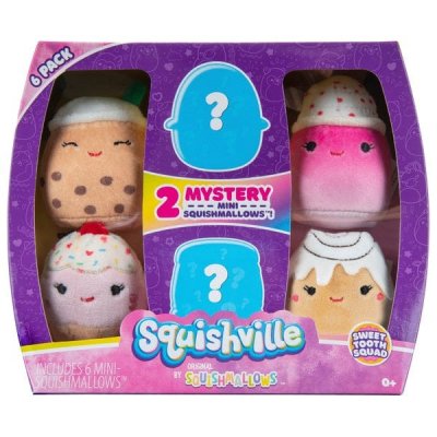 Pehmeitä leluja Squishville Sweet Tooth Squad mini Squishmallows 6cm 6 kpl