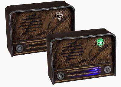 Halloween pelottava radio äänellä ja valolla