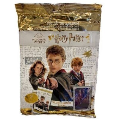 Harry Potter Welcome to Hogwarts -aloituspaketti Albumi, 24 keräilykorttia, 1 XXL -kortti ja 1 Limited Edition -kortti