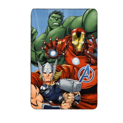 Avengers Hulk Iron-Man ja Thor ruudullinen viltti