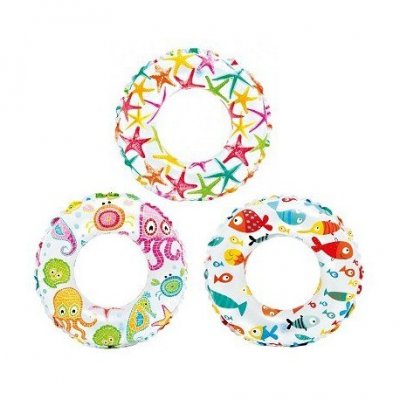 Intex värikäs uimarenkaaseensa