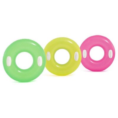 Intex värikäs uimarengas kahvalla