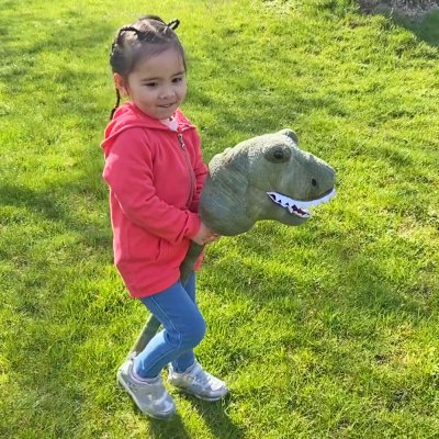 Kävelevä hevosdinosauruksen ääni