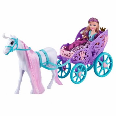 Sparkle Girlz Princess-nukke hevosella ja vaunulla, Zuru