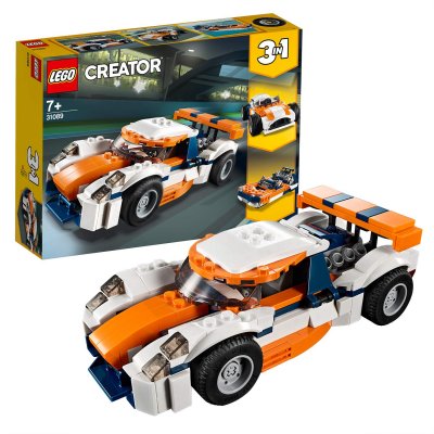 LEGO Creator Oranssi kilpa-auto 31089 Rakennuspalikat 3i1