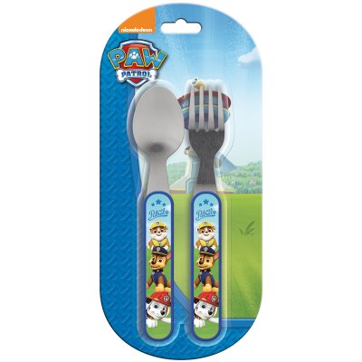 Paw Patrol (Chase, Marschall ja sora), lusikka ja haarukka