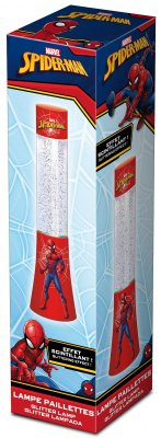 Spiderman lasten laavalamppu, kevyt ja kimallus, 33 cm