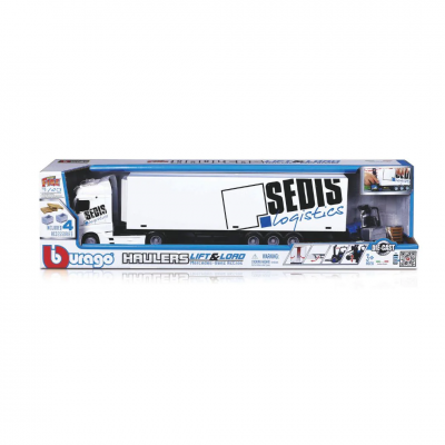 Kuorma-auto - Mercedes Actros - Burago Street Fire 1:43