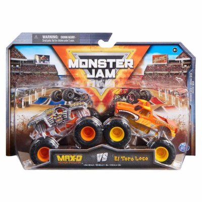 Monster Jam 1:64 MAX-D VS El Toro Loco 2 kpl