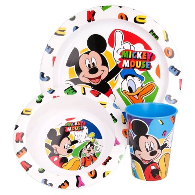 Mickey Mouse 3-osainen illallissetti