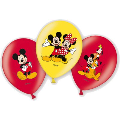Disney Mikki Hiiri ilmapallot, 6 kpl lateksia 28 cm