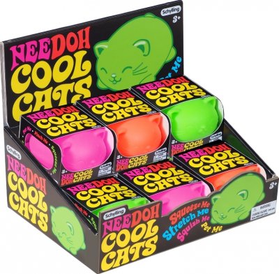 Nee Doh Squishy Cool Cats 1 kpl