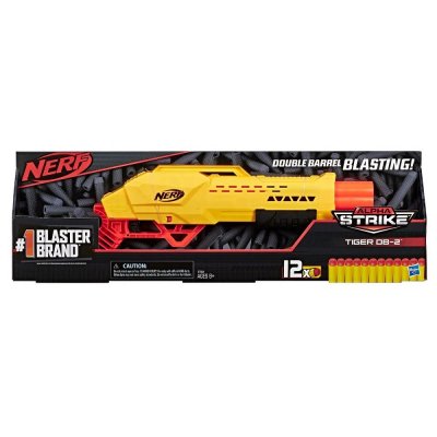 Nerf Alpha Strike Tiger DB2 blaster, jossa 12 nuolta