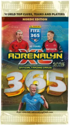 Panini FIFA 365 Adrenalyn XL 2025 Boosterpakkaus – Jalkapallokortit