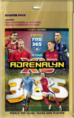 Panini FIFA 365 Adrenalyn XL 2025 Aloituspakkaus – Jalkapallokortit