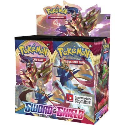 36 kpl Pokemon Sword & Shield Booster kortteja