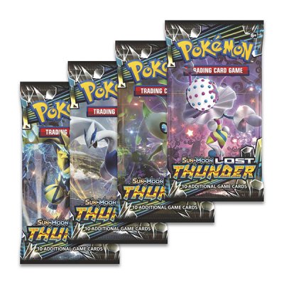 Pokemon Aurinko ja kuu kadonnut Thunder Booster kortteja