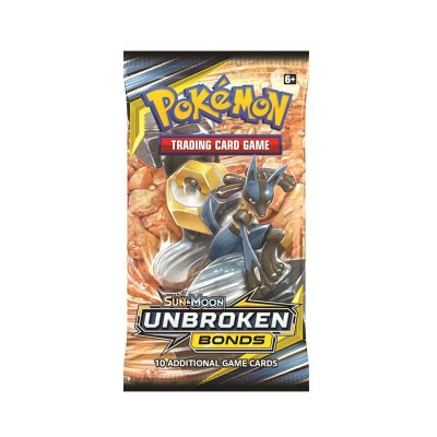 Pokémon Aurinko ja kuu Unbroken Bond Booster kortteja
