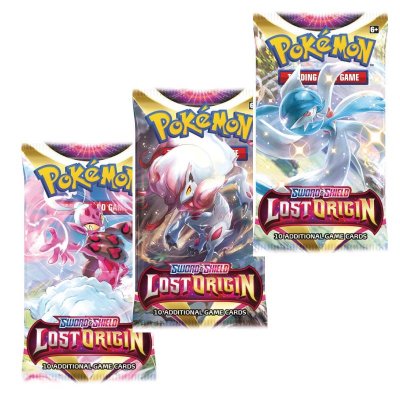 3-pack Pokemon Lost Origin Booster Pack Keräilykortit