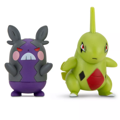Pokémon Battle figuurit Larvitar ja Morpeko