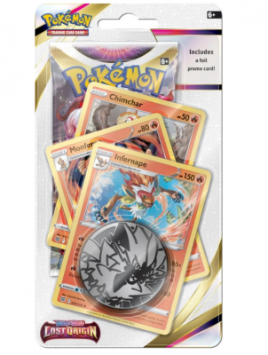 Pokémon Infernape Monferno Chimchar Checklane Booster -kauppakortti Lost Origin