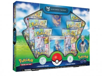 Pokemon Team Mystic -promokortti Blanche kauppakortilla Pokemon Go -tehostinpaketti 6 kpl