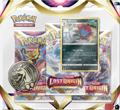 Pokémon Weavile Checklane Booster -kauppakortti Lost Origin