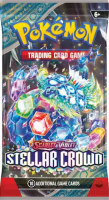 Pokémonkortit Scarlet & Violet Stellar Crown SV7 Boosterpakkaus